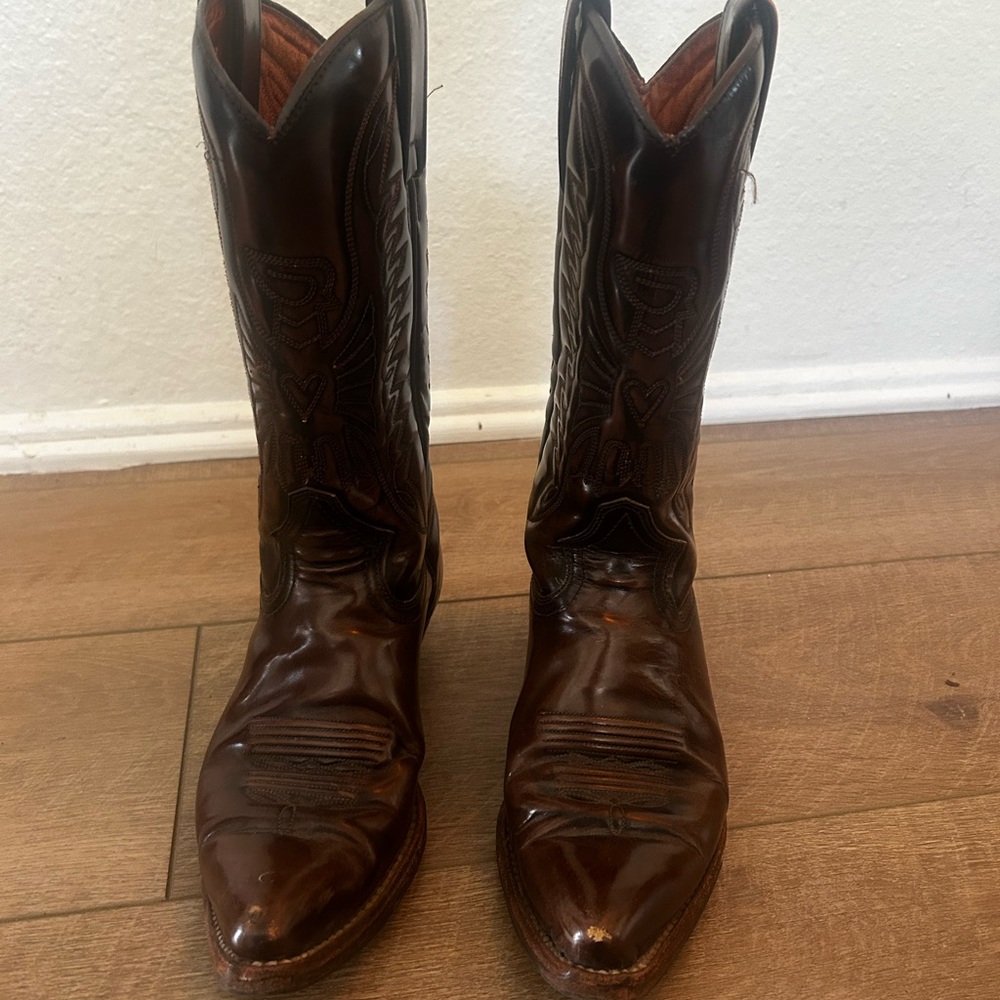Ariat Brown Leather Cowboy Boots